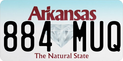 AR license plate 884MUQ