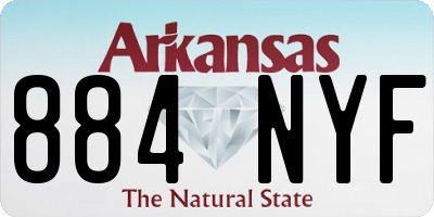 AR license plate 884NYF