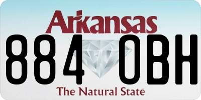 AR license plate 884OBH