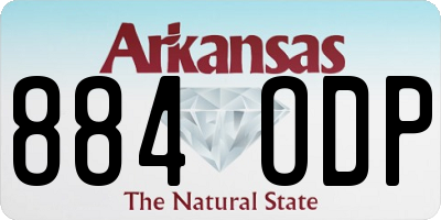 AR license plate 884ODP