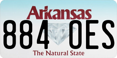AR license plate 884OES