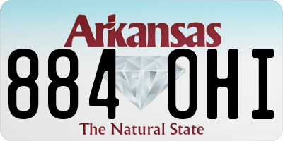 AR license plate 884OHI