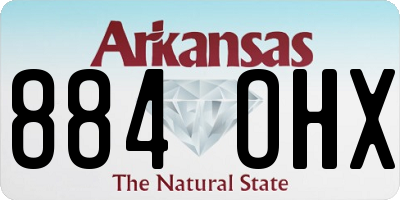 AR license plate 884OHX