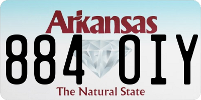 AR license plate 884OIY