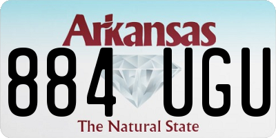 AR license plate 884UGU