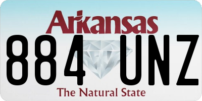 AR license plate 884UNZ