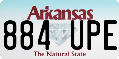 AR license plate 884UPE