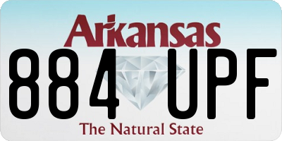 AR license plate 884UPF