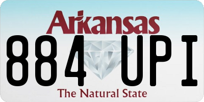 AR license plate 884UPI