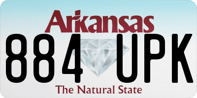 AR license plate 884UPK