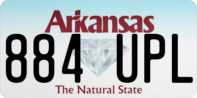 AR license plate 884UPL