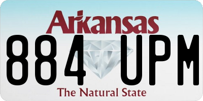 AR license plate 884UPM