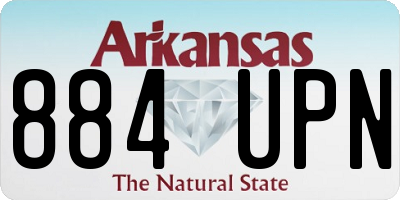 AR license plate 884UPN