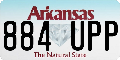 AR license plate 884UPP