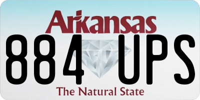 AR license plate 884UPS