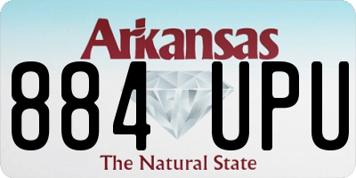AR license plate 884UPU