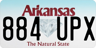 AR license plate 884UPX