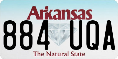 AR license plate 884UQA
