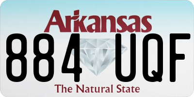 AR license plate 884UQF