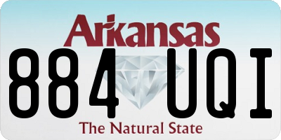 AR license plate 884UQI