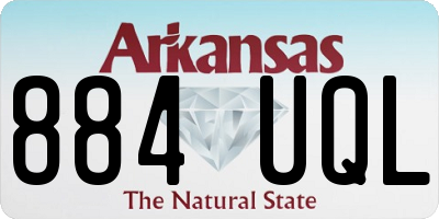 AR license plate 884UQL
