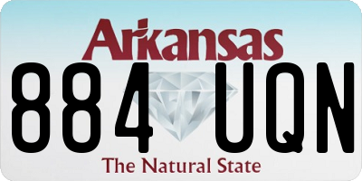 AR license plate 884UQN