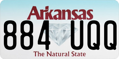AR license plate 884UQQ