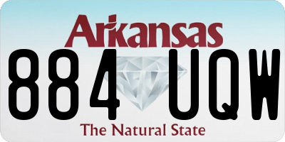 AR license plate 884UQW