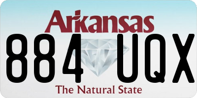 AR license plate 884UQX
