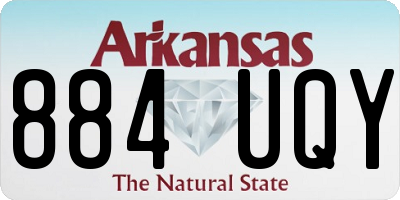 AR license plate 884UQY
