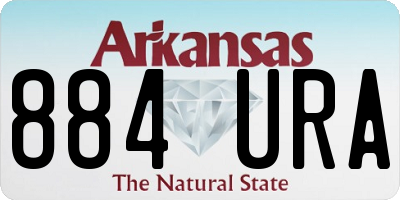 AR license plate 884URA