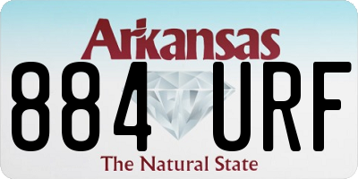 AR license plate 884URF