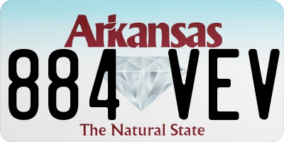 AR license plate 884VEV