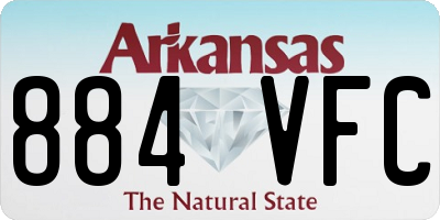 AR license plate 884VFC
