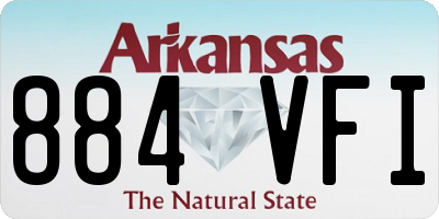 AR license plate 884VFI