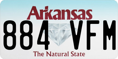 AR license plate 884VFM