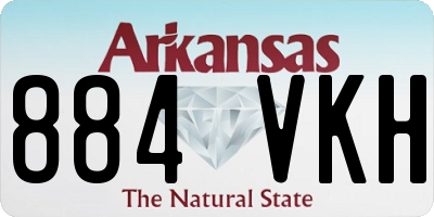 AR license plate 884VKH
