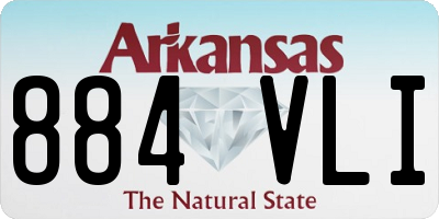 AR license plate 884VLI