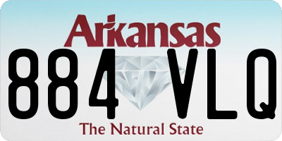 AR license plate 884VLQ