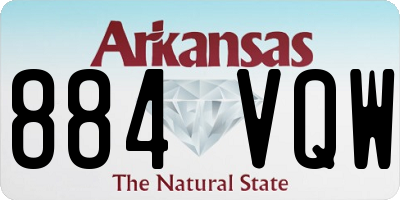 AR license plate 884VQW