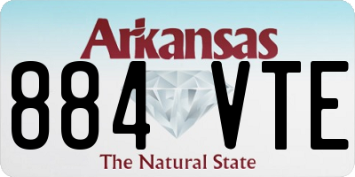 AR license plate 884VTE