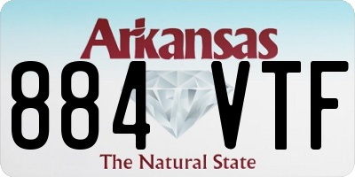AR license plate 884VTF