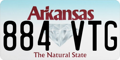 AR license plate 884VTG