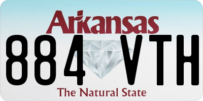 AR license plate 884VTH