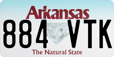 AR license plate 884VTK