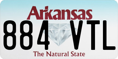 AR license plate 884VTL