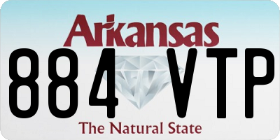 AR license plate 884VTP
