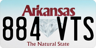 AR license plate 884VTS