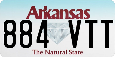 AR license plate 884VTT