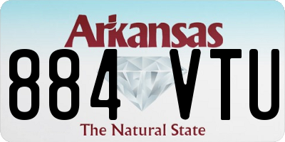 AR license plate 884VTU